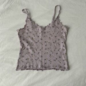 Hollister flower tank top